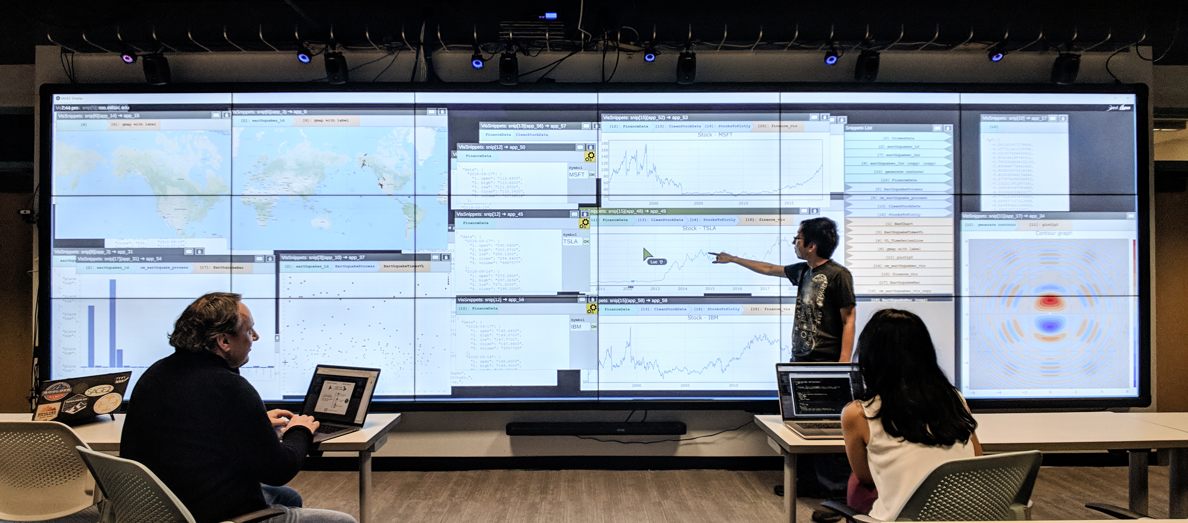VisSnippets: A Web-based System for Impromptu Collaborative Data Exploration on Large Displays